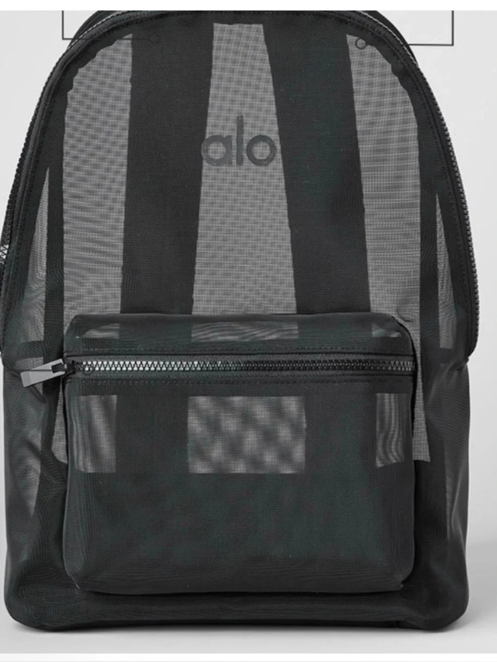 ALO Yoga charcoal mesh backpack